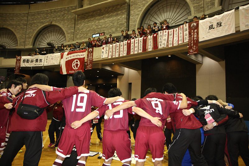 2012年2月 地域チャンピオンズリーグ決勝 円陣