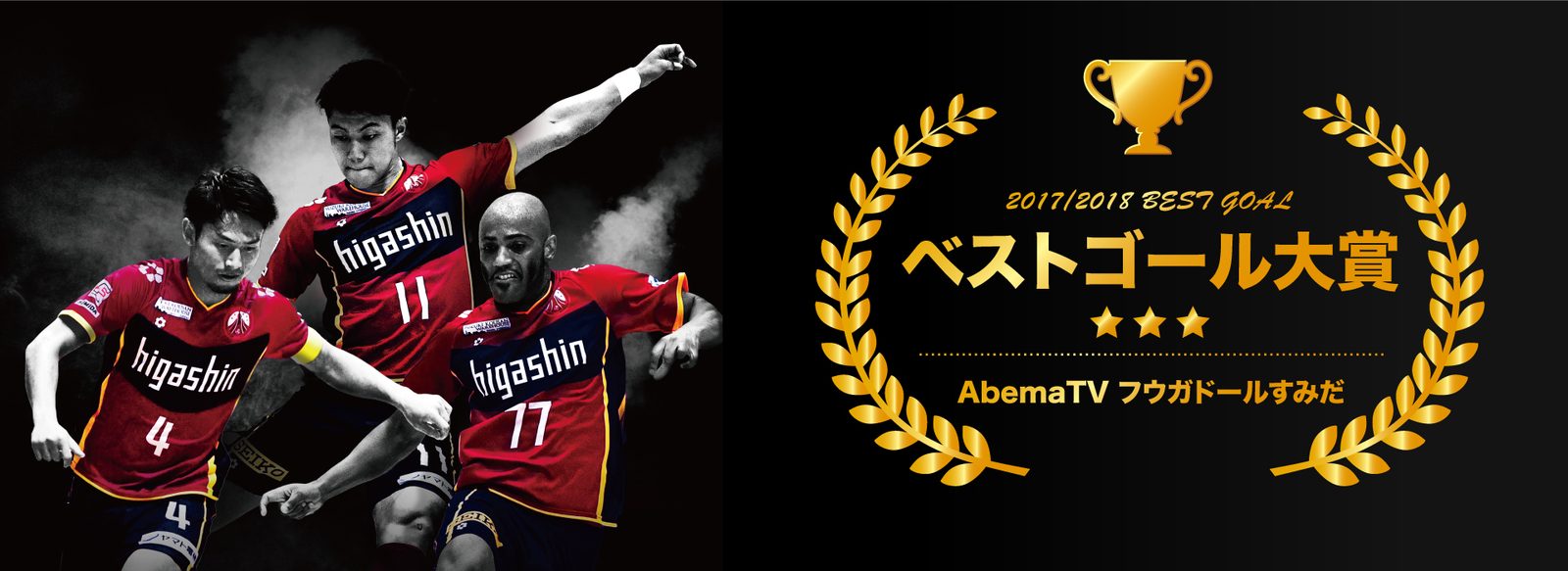 AbemaTV ベストゴール大賞のバナー